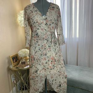 Beautiful faux wrap dress